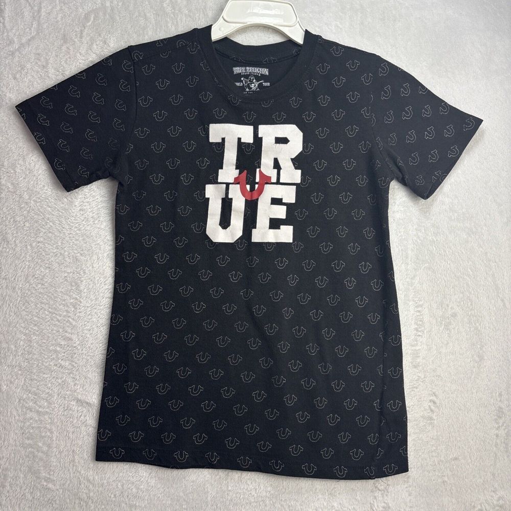 TRUE RELIGION Graphic Logo Print Short Sleeve t-Shirt Boy's Youth XL